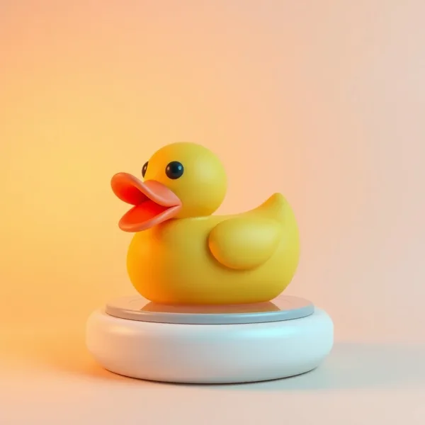 Satirische Illustration: Boogie Bath Duck Light
