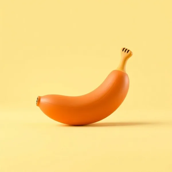 Satirische Illustration: Turbo-Bananenschneider Pro 2026