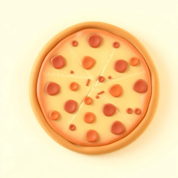Satirische Illustration: Pizza-Schere