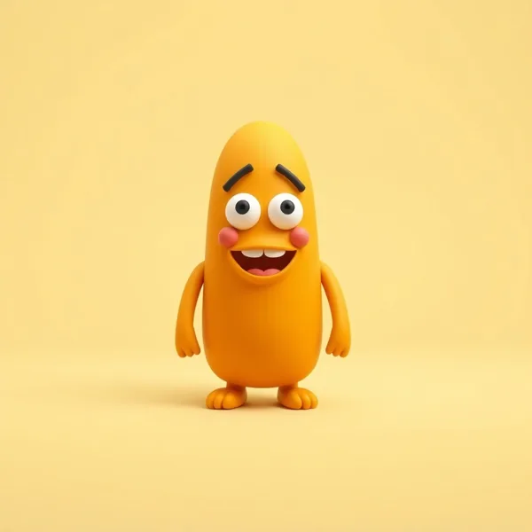 Satirische Illustration: Anti-Stress-Bananenschneider Pro 2024