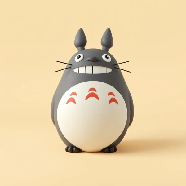 Satirische Illustration: Mein Nachbar Totoro Mino-Keramikschüssel mit Kirschblüten-Design