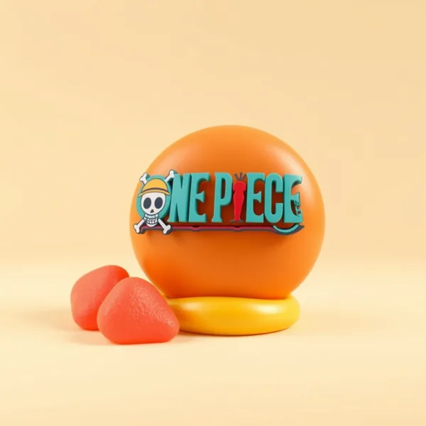 Satirische Illustration: One Piece Gum-Gum Frucht Replikat