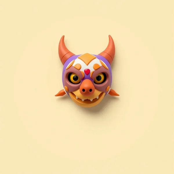 Satirische Illustration: The Legend of Zelda Majora's Maske 3D Kissen