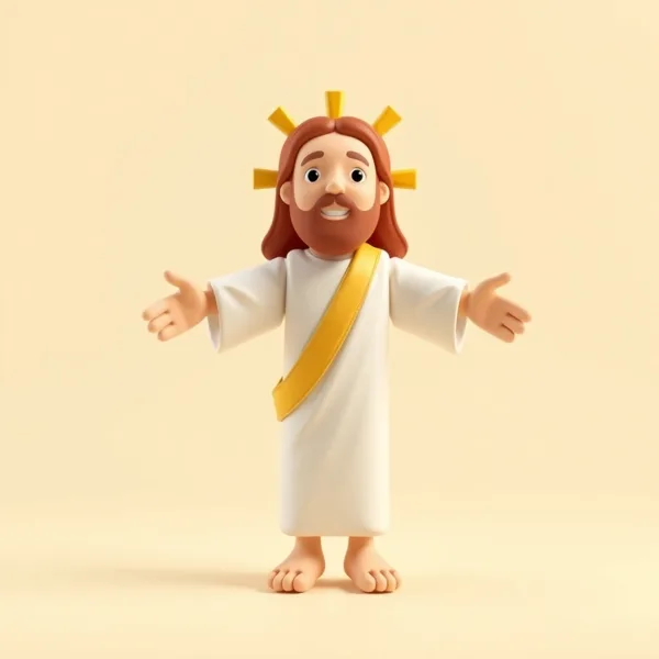 Satirische Illustration: Inflatable Jesus