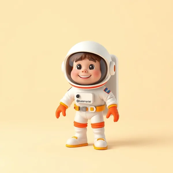 Satirische Illustration: NASA Astronaut Bademantel