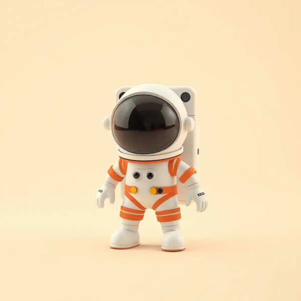 Satirische Illustration: NASA Astronaut Thermoeffekt Becher
