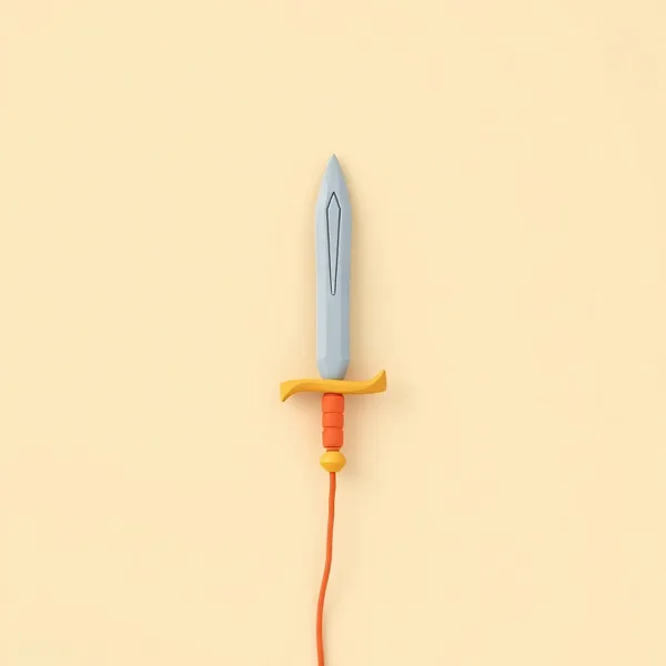 Satirische Illustration: Der Herr der Ringe Schwert Stich Wandlampe