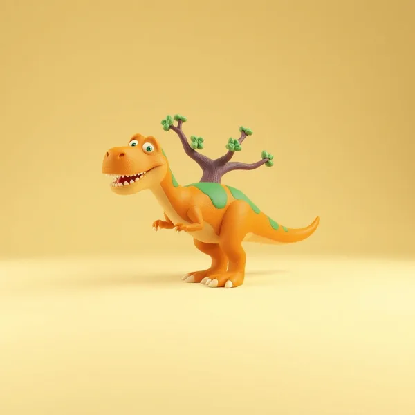 Satirische Illustration: Tree-Rex