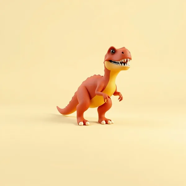 Satirische Illustration: T-Rex Probleme