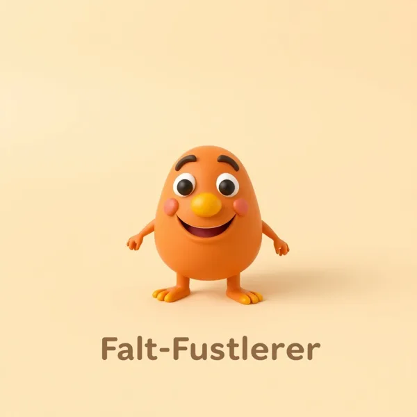 Satirische Illustration: Falt-Fusselrasierer Pro 2024