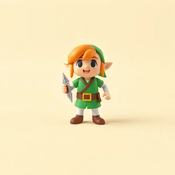 Satirische Illustration: The legend of Zelda Link und Zelda 2 Gläser Set