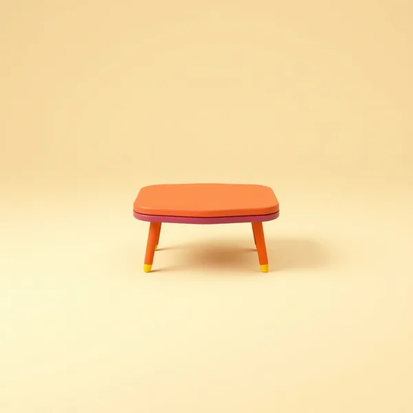 Satirische Illustration: Retro Tisch Unterlagen