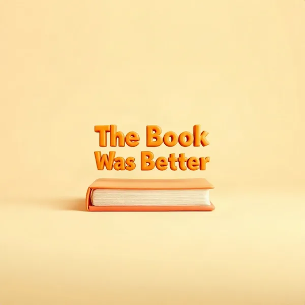 Satirische Illustration: The Book Was Better