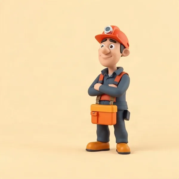 Satirische Illustration: Engineer