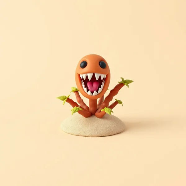 Satirische Illustration: Killer Carnivorous Grow Kit
