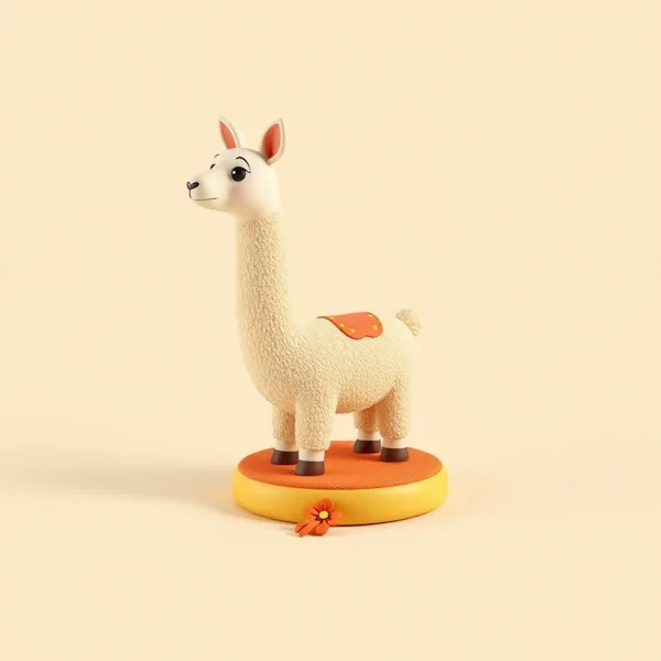 Satirische Illustration: Llama Lap Warmer