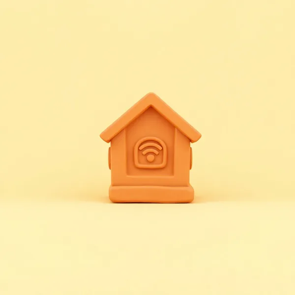 Satirische Illustration: Home is where your Wi-fi connects automatically