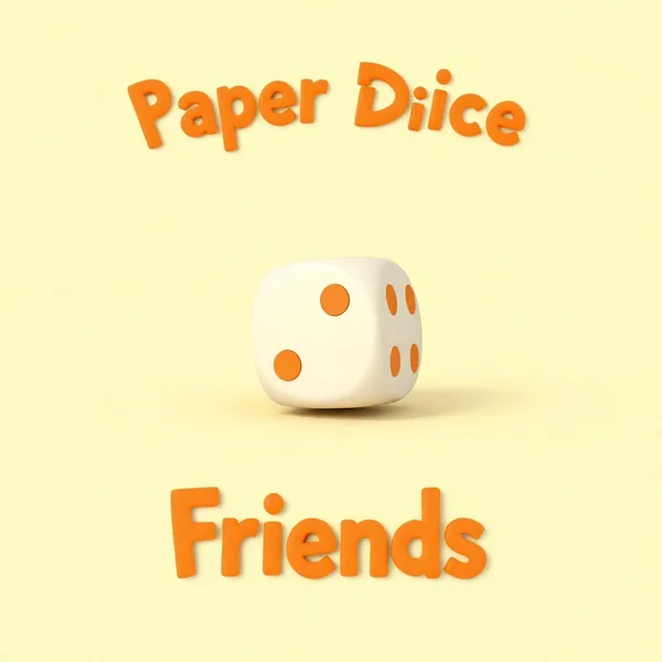 Satirische Illustration: Pen Paper Dice Friends