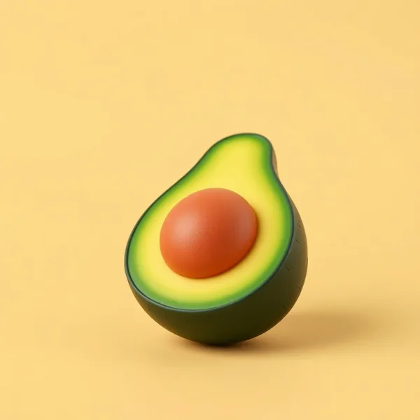Satirische Illustration: LED-Avocado-Werkzeug Pro 2026