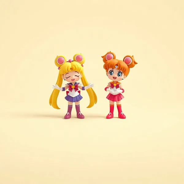 Satirische Illustration: Sailor Moon Notizbuch Luna & Artemis