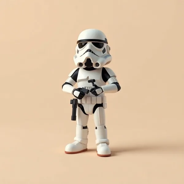 Satirische Illustration: Original Stormtrooper Game On Sammelfigur