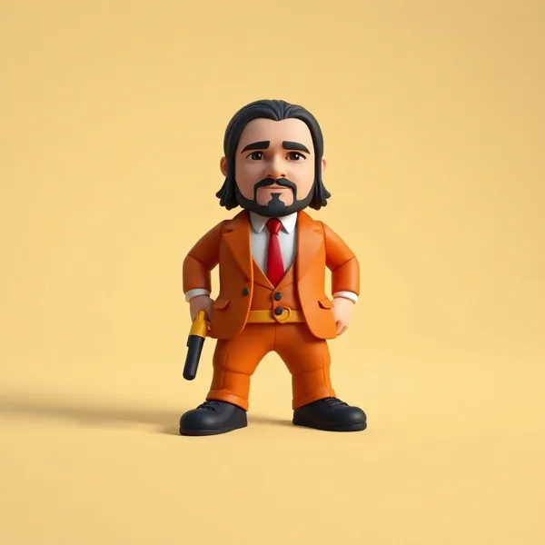 Satirische Illustration: John Wick John Wick TUBBZ First Edition