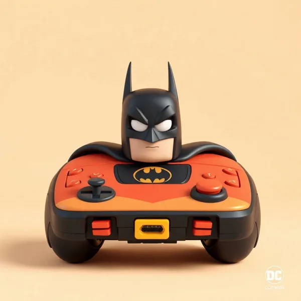 Satirische Illustration: DC Comics Batman XL Gamer-Mauspad mit Kontaktlosem Ladegerät