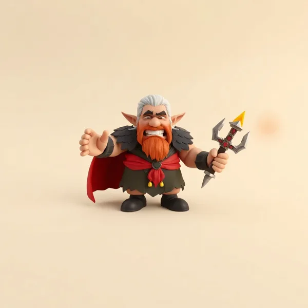 Satirische Illustration: The Witcher 3 Bild mit Rahmen - 