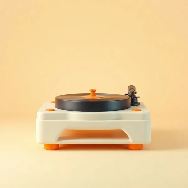 Satirische Illustration: Schallplatten Topfuntersetzer