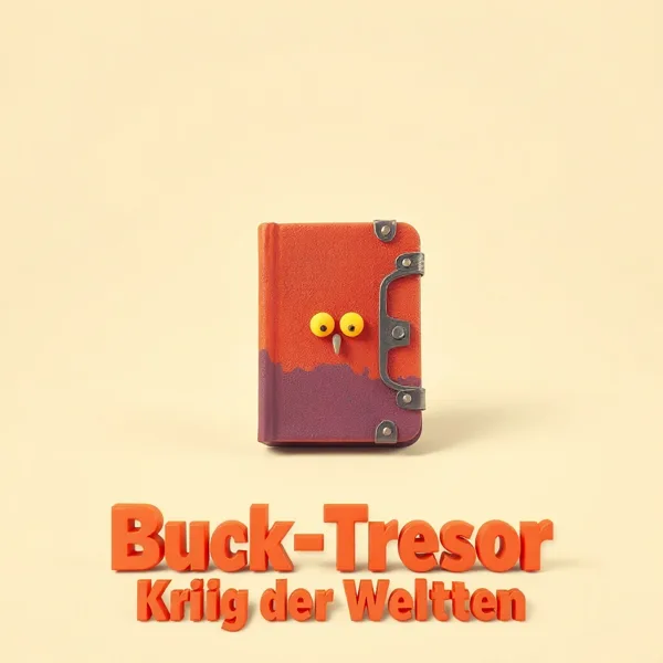 Satirische Illustration: Buch-Tresor: Krieg der Welten