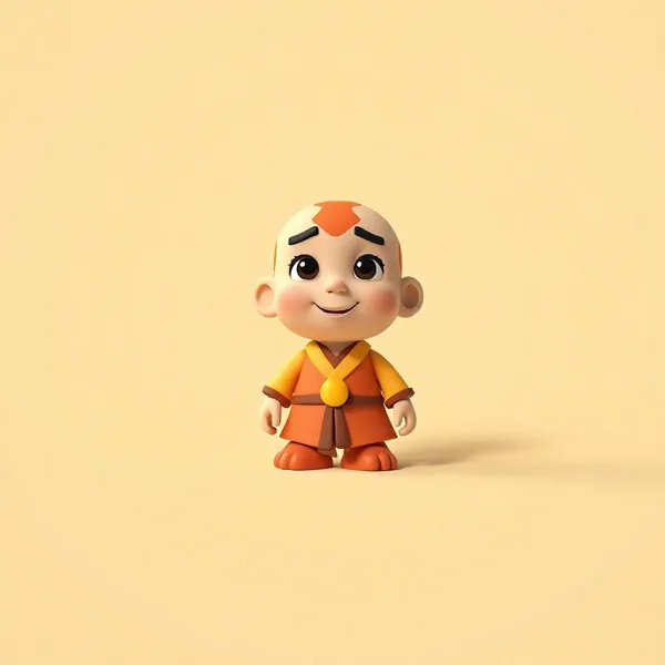 Satirische Illustration: Avatar Plüsch Aang