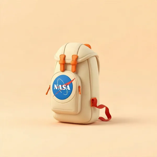 Satirische Illustration: NASA Rucksack