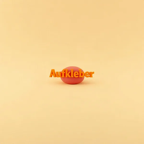 Satirische Illustration: Aufkleber: scan my network