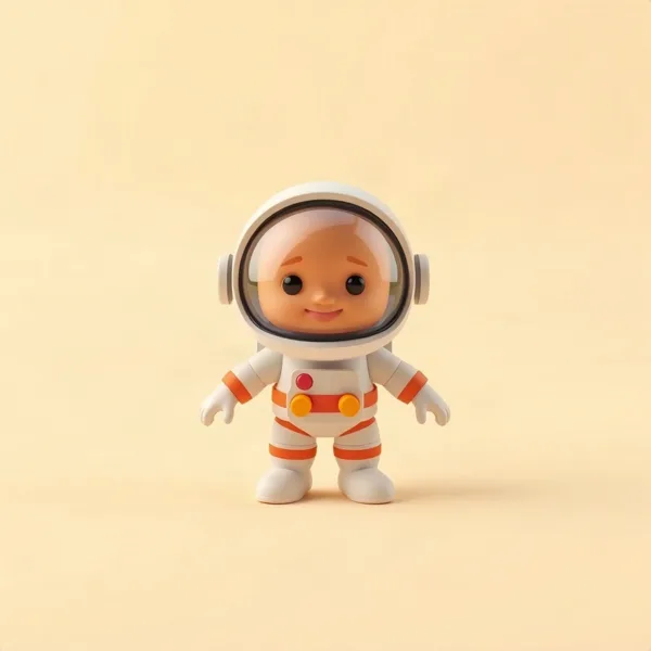 Satirische Illustration: Brillenputztuch Astronaut