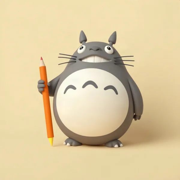 Satirische Illustration: Mein Nachbar Totoro Bleistifte-Set