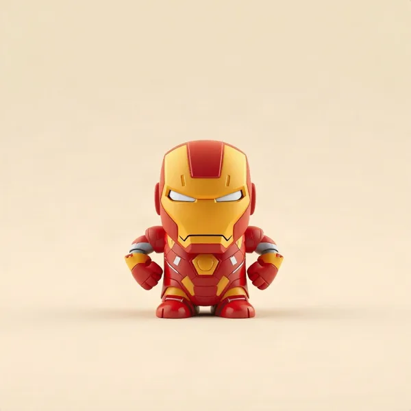 Satirische Illustration: Marvel Iron Man 3D Becher mit Thermo-Effekt