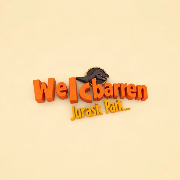 Satirische Illustration: Jurassic Park Limited Edition Metallbarren Welcome