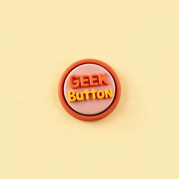 Satirische Illustration: Geek Button Just an NPC