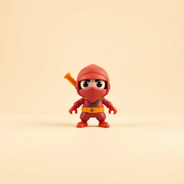 Satirische Illustration: Ninja-Duschlautsprecher Pro 2024