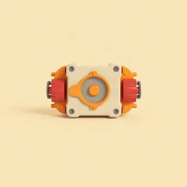 Satirische Illustration: Kryptex Micro SD Adapter im Steampunk-Design