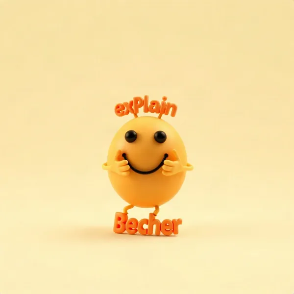 Satirische Illustration: Explain vs Understand Becher