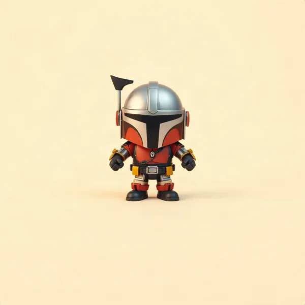Satirische Illustration: The Mandalorian Metal Earth 3D-Metallbausätze