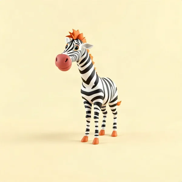 Satirische Illustration: Defragged Zebra