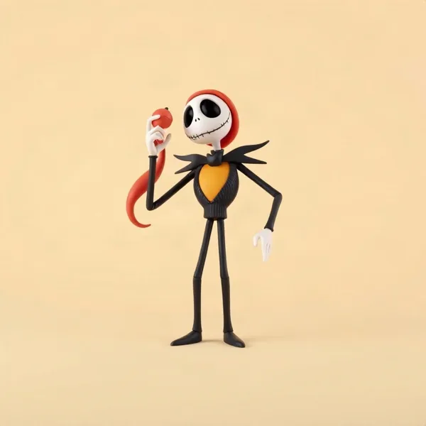Satirische Illustration: Nightmare Before Christmas LED-Windlicht Jack Skellington