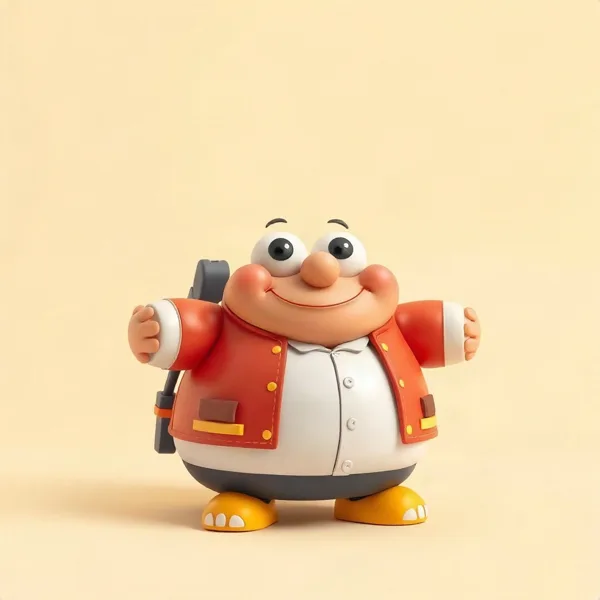 Satirische Illustration: Zurück in die Zukunft TUBBZ Plüsch-Ente Marty McFly (2015)