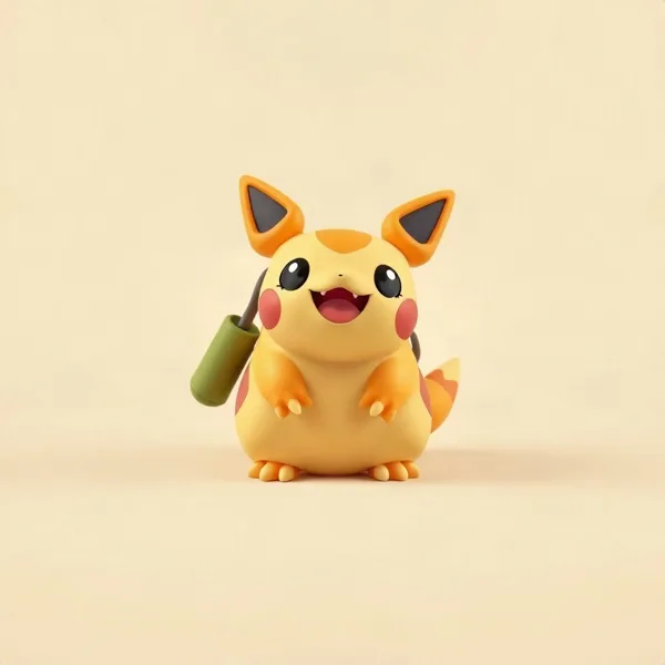 Satirische Illustration: Pokémon Kuscheldecke mit Schiggy-Kapuze