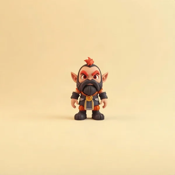 Satirische Illustration: World of Warcraft Vinylfiguren