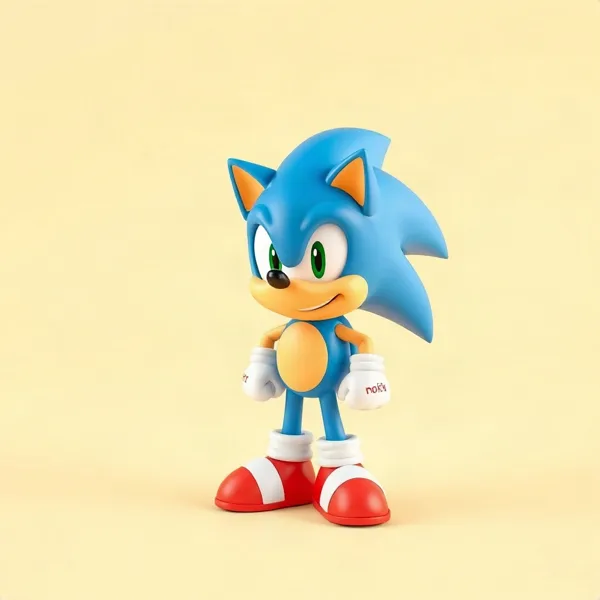 Satirische Illustration: Sonic Brotdose im Retro-Stil