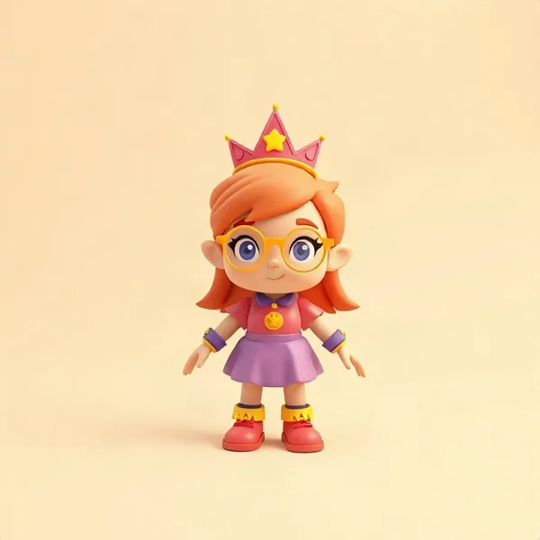 Satirische Illustration: Nerdy Princess & The Galactic Sparkle