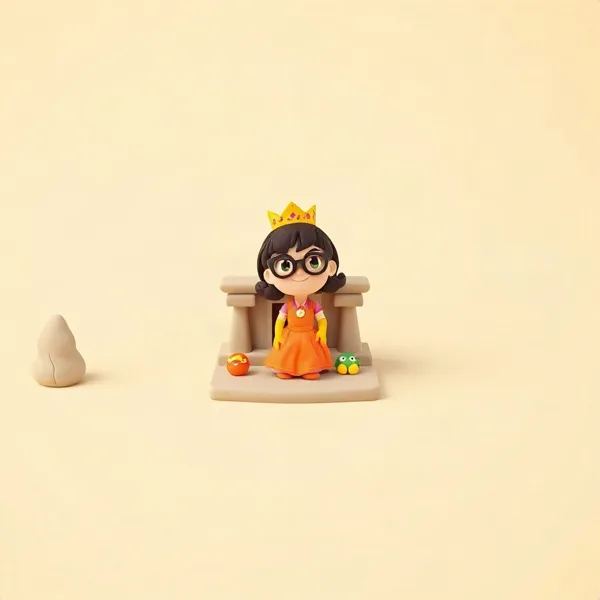 Satirische Illustration: Nerdy Princess & The Lost Temple